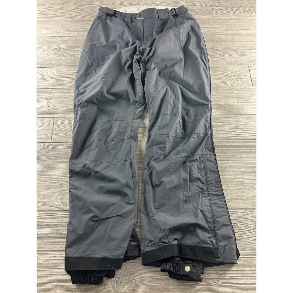 Columbia Women's Omni-Shield Snow Pants, Gray Fleece Lined, Size Large